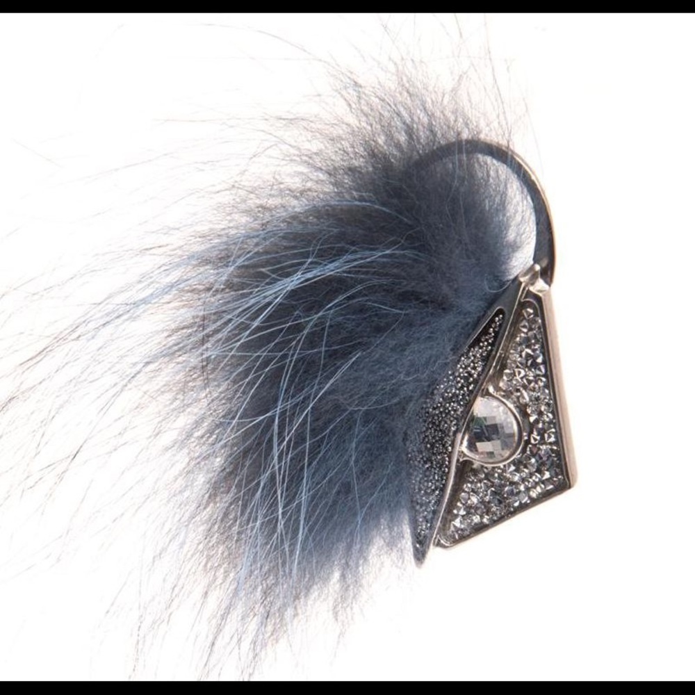 Fendi x Delfina Delettrez Fox Fur Ear Cuff Earring $650